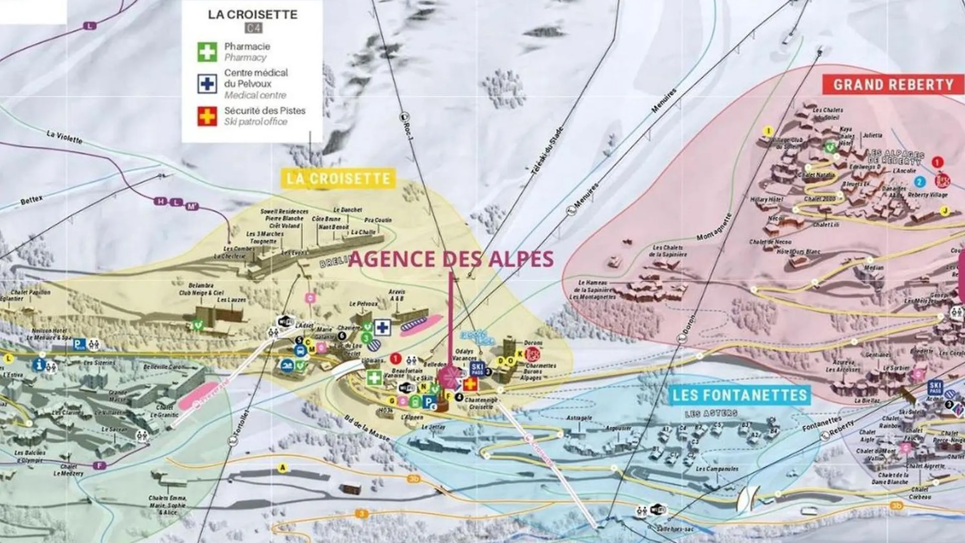 شقة Appartement Cozy Pour 5 Aux Menuires Avec Vue Montagne - Fr-1-452-93 سان-مارتن-دي-بيفيل فرنسا